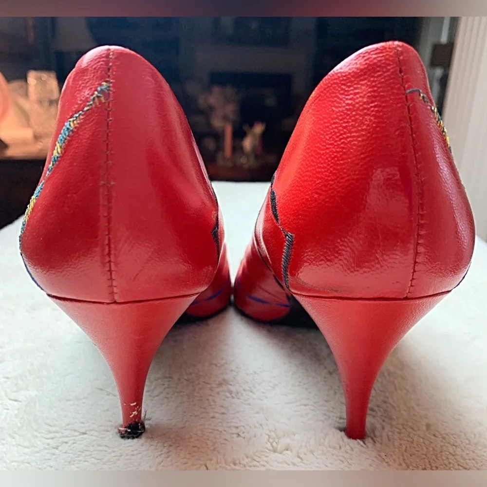 Vintage 9 West leather pumps - Picture 3 of 6